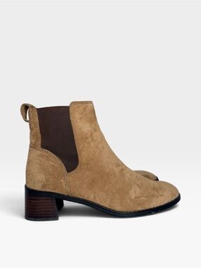 J Crew Women’s Suede Chelsea Boot in Tan